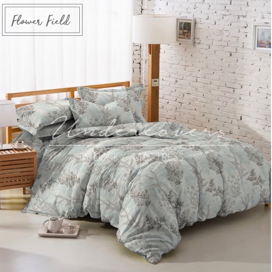 LUCKY ผ้าปูที่นอน 6 ฟุต 5 ชิ้น รุ่น CLASSIC PRINT ลาย FLOWER FIELD