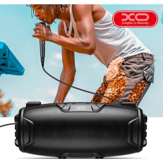 XO F25 Outdoor TWS Oval Bluetooth Speaker with Karaoke Mic