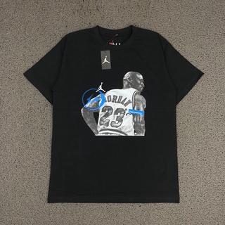 เสื้อยืดพรีเมี่ยม พิมพ์ลาย Michael JORDAN X สีดํา