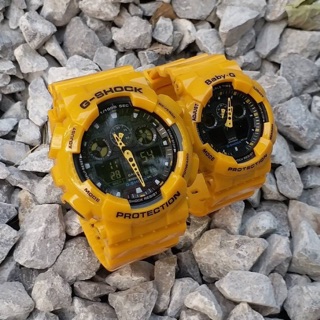 G-SHOCK Baby-G - สายยาง - มี 2 ระบบ( digital, analog ) - จับเวลา ตั้งปลุก มีไฟ ดูเวลากลางคืน มีวันที่ เดือน สัปดาห์ ปี