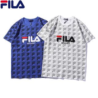 FILA Original tshirt black and white Tee High quality Unisex tshirt men women