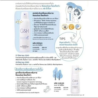 ใหม่!!! สเปรย์ระงับเหงื่อและกลิ่นกาย G&H โพรเท็คท์+ ของแท้ Shop แอมเวย์ไทย100%ยาสีฟันโฉมใหม่ ผ้าขนหนูบรรจุในกล่อง สุดหรู