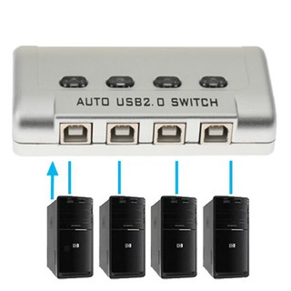 กล่องแปลงusb 2.0 Printer Audeo Switcher 4port