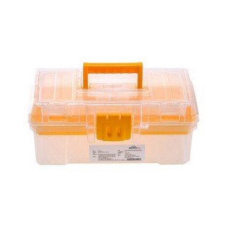 Tool box 12" HL30125 12" CLEAR DIY TOOL BOX Tool box Hardware hand tools กล่องเครื่องมือช่าง กล่องเครื่องมือ DIY HUALEI