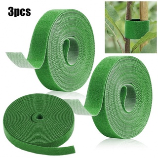 GIG READY STOCKGarden Twine Ties Twine Tool 2CM 3Pack 5M/Roll Bamboo Cane Tie Tape Garden Green[From China]