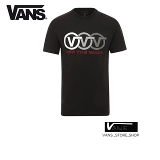 VANS T-SHIRT TRIPLE CIRCLE BLACK สินค้ามีประกันแท้