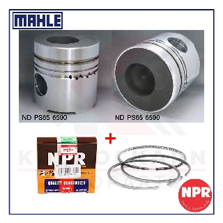 MAHLE ลูกสูบ+แหวน NPR สำหรับ NISSAN CWM430, CD45 รุ่นเครื่อง PE6-T (O=6มม)