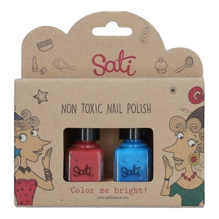 SATI - สีทาเล็บ NAIL POLISH OLD ROSE &amp; BLUE SKY NP004