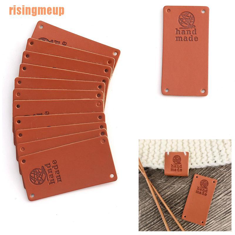 Risingmeup (~) ป้ายแท็กหนังสังเคราะห์ แฮนด์เมด 20 ชิ้น ราคา ถูกที่สุด ดีลบีเคเค แกลเลอรีภาพที่ 2