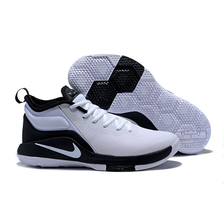 Nike LeBron Zoom Witness 2 White Black Shoes | Shopee Thailand