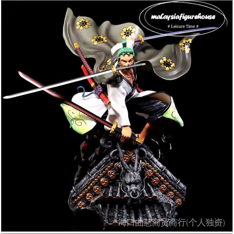 READY STOCK45CM ONE PIECE RORORONOA ZORO ROOFTOP THREE THOUSAND WORLD ...