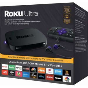 Roku Ultra  HD/4K/HDR Streaming Media Player. Now includes Premium JBL Headphones. (2018) - 100% Authentic - USA Import
