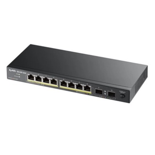 SWITCH (สวิตซ์) ZYXEL 8 PORTS GS1100-10HP GIGABIT +2 SFP PORT WITH POE