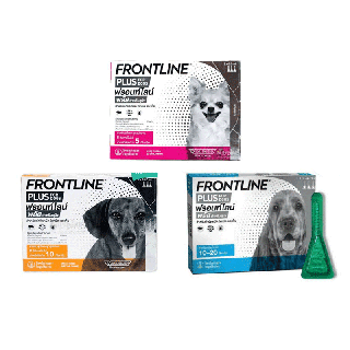 Frontline Plus หลอด ยาหยดกำจัดเห็บ หมัด ไข่หมัด สำหรับสุนัข และแมว