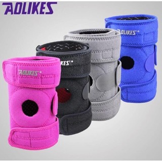 AOLIKES KNEE SUPPORT ผ้ารัดหัวเข่า ผ้ารัดเข่า ผ้าพันเข่า ผ้ารัดหัวเข่า 3 เส้น เสริมสปริง ผ้าพันหัวเข่าสำหรับวิ่ง