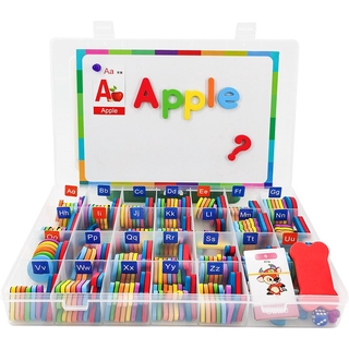 สติ๊กเกอร์แม่เหล็กตัวอักษรภาษาอังกฤษ ของเล่นเด็ก ตรัสรู้ภาษาอังกฤษEnglish alphabet magnetic stickers childrens toys