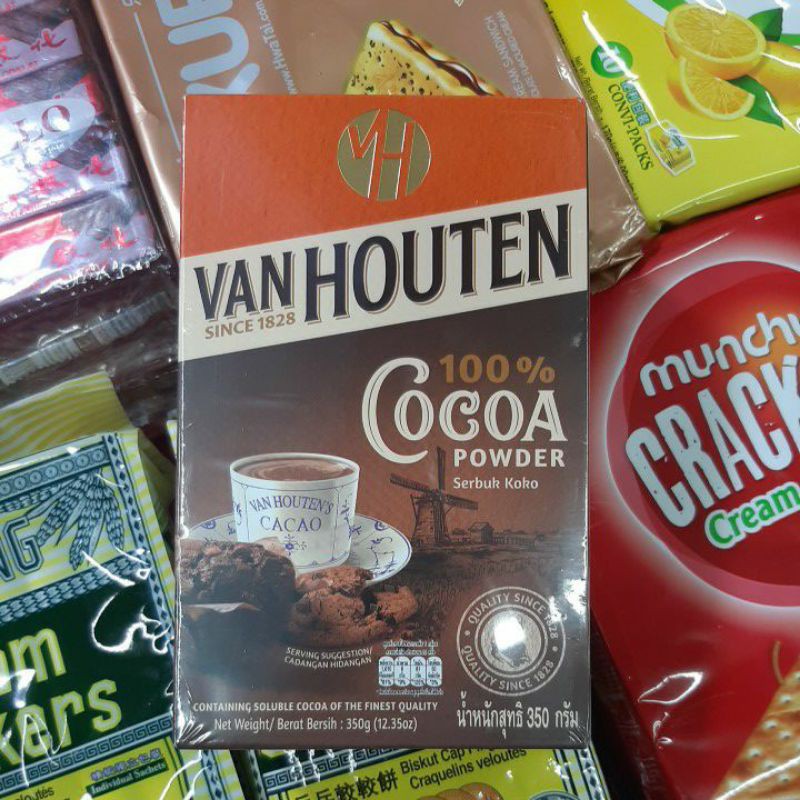 COCOA VAN แท้ ผงโกโก้ 100%(350g.)ไม่มีอย่างอื่นผสม