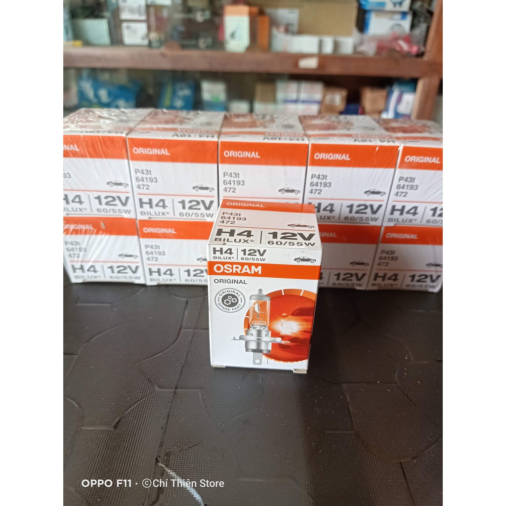หลอดไฟหน้า osram cos H4 ของแท้ 12v 55/60w