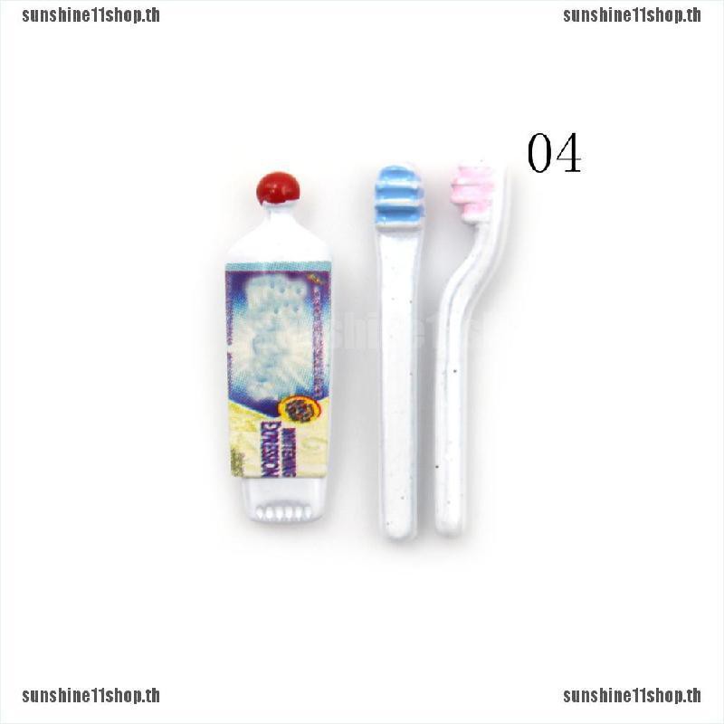 【SHINE11SHOP】3pcs 1:12 DollHouse Miniature Bathroom Toothpaste ...