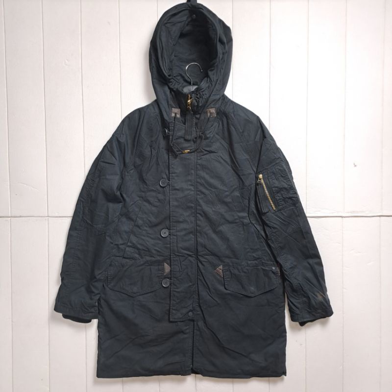 KAI AAKMAN N-3B เสื้อแจ็คเก็ตสีดํา PARKA SIZE XL