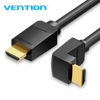 Vention Hdmi สายเคเบิ้ลมุมขวา 90 องศา 18Gbps วิดีโอความละเอียดสูง 4K@60HZ AAR