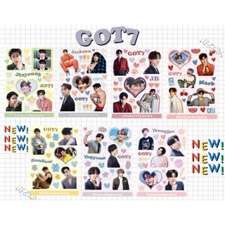 (อัพเดต) สติ๊กเกอร์ GOT7 ขาวมัน(ไม่ไดคัท/ไดคัท) ขาวมัน/PP