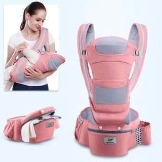เป้อุ้มเด็ก เป้อุ้มลูก 0-36เดือน Hip Seat Baby Carrier 3-in-1 แบบมีที่นั่ง แยกได้ มีช่องเก็บของใต้เบาะ Ergonomic Carrier