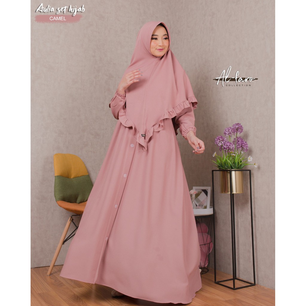 Gamis SYARI AULIA SET ORI BY ALFARO [ชุด GAMIS HIJAB]