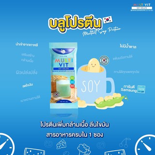 โปรตีนเพิ่มน้ำหนัก แบบชง สำหรับคนผอมอยากอ้วน Multivit Soy Isolate มัลติวิตซอย ไอโซเลท