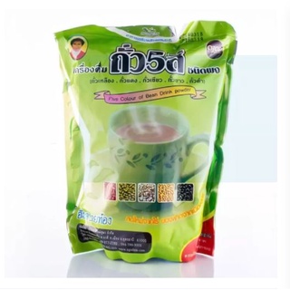 {แม่อุษา}{เจ} ถั่ว 5 สี ชนิดผง352g(บรรจุ 16ซอง)(ซองละ 22กรัม)(Five Colors of Bean Drink Powder 352g contain 16 sachets)