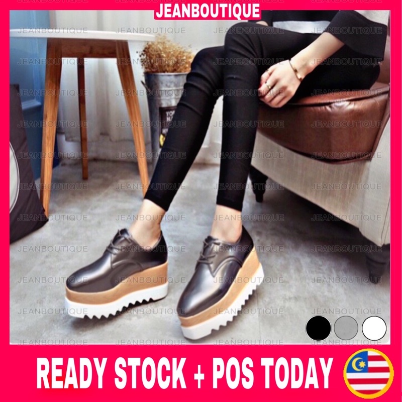 รองเท้าหนัง ส้นสูง PLATFORM WEDGES Stella McCartney สําหรับผู้หญิง