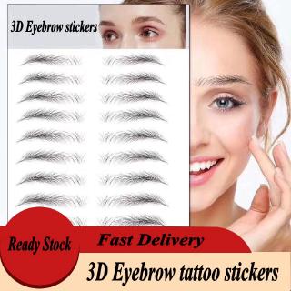 1 Sheet 3D Bionic Tattoo Eyebrows Sticker  /  Waterproof Lasting Eye Brow Stickers / Semi-Permanent Tattoo Eyebrow Patch / eye Brow Stickers Make Up Cosmetic