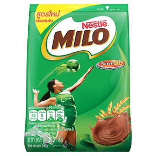 ✨ขายดี✨ ไมโล แอคทิฟ-โก เครื่องดื่มช็อกโกแลตมอลต์ 300กรัม Milo Active-Go Chocolate Malt Beverage 300 gm.