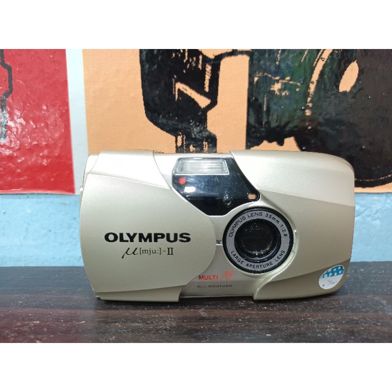 Olympus mju II   mju2  mju ii กล้องฟิล์ม ใช้งานได้ปกติ