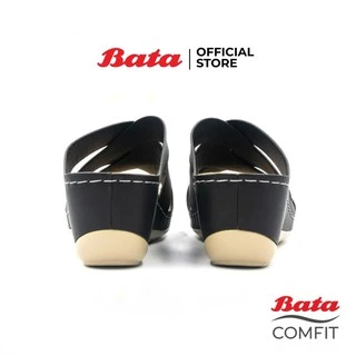 Bata บาจา รองเท้าเพื่อสุขภาพแบบสวม รองรับน้ำหนักเท้าได้ดี สำหรับผู้หญิง สูง 2 นิ้ว สีดำ รหัส 7616685