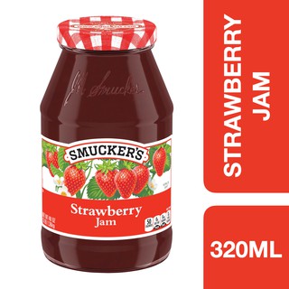 Smuckers Strawberry Jam Preserves 340g ++ สมักเกอร์ แยมสตรอเบอร์รี่ 340 กรัม