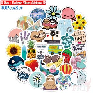 ❉ Ins - Leisure Good Time 2021 สติ๊กเกอร์ ❉ 40Pcs/Set DIY Decals สติ๊กเกอร์ for Diary Scrapbooks