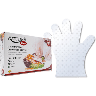 ถุงมือพลาสติกอเนกประสงค์ คุณภาพ Food Grade ใช้ทำอาหารได้ (กล่องละ 100 ชิ้น) (1 แพ็ค/ 3 แพ็ค) | KITCHEN NEAT