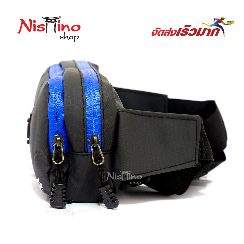 Nishino กระเป๋าหนังคาดเอวและสะพายข้างกันน้ำได้  หนังอย่างดีSupreme-NSN-01327 (มีหลายสี)