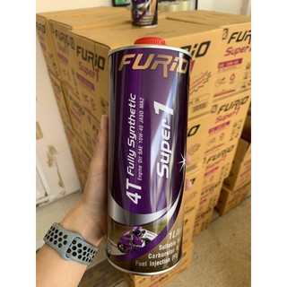 น้ำมันเครื่อง มอเตอร์ไซส์ Furio 4T fully synthetic Super 1 สังเคราะห์ 100% SAE 10w/40 JASO MA2 ขนาด 1 ลิตร