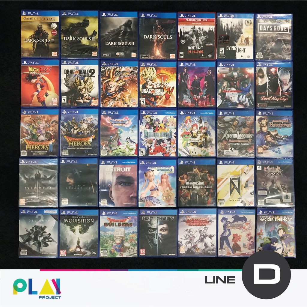 เกม PS4 มือสอง กว่า 100 เกม [รายชื่อตัวอักษร D [มือสอง] [มือ2] [เกม Playstation]