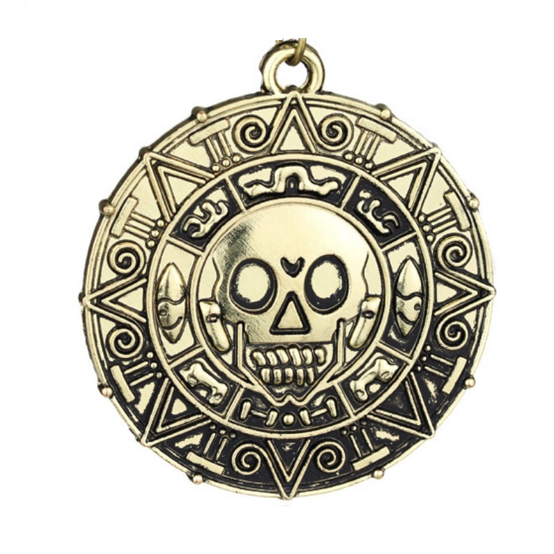 Aztec Caribbean Lucky Wealth Fortune Money Coin Amulet