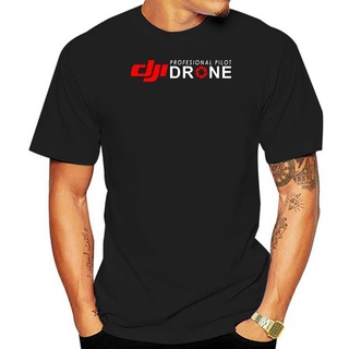 เสื้อยืดผ้าฝ้าย เสื้อยืด พิมพ์ลาย DJI Pilot Drone แบบมืออาชีพ สําหรับผู้ชาย