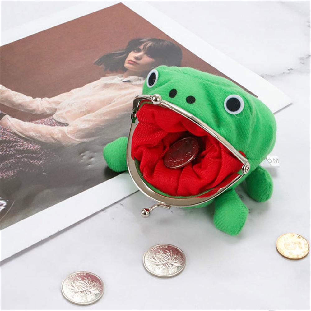 Uoothasome กบกระเป๋าสตางค์ตุ๊กตาน่ารักกระเป๋าคอสเพลย์ Props การ์ตูนมังงะ Mini Storage Bag