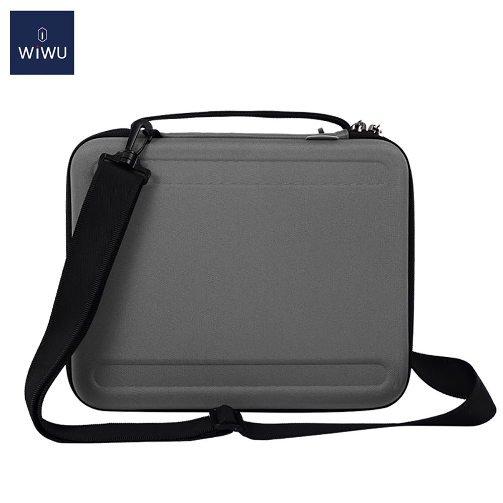 WIWU Hard แบบพกพาสําหรับ สําหรับ iPad Air/Pro 11 13 นิ้ว M5 M4 M3/สําหรับ Macbook air/pro/Neo 13 นิ้วแขนป้องกันพร้อมอุปกรณ์เสริมกระเป๋าที่ถอดออกได้สายคล้อง