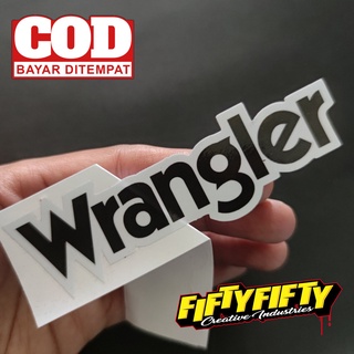 WRANGLER สติกเกอร์ พิมพ์ลาย กันน้ํามันวาว สําหรับติดตกแต่งหมวกกันน็อค รถจักรยานยนต์ รถยนต์