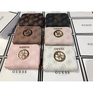 แท้💯 outlet GUESS Women’s Small Wallet กระเป๋าสตางค์แบบสั้น อะไหล่ทอง