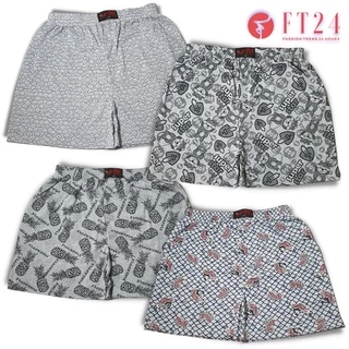 กางเกงบ๊อกเซอร์ M&C KING Boxer 1 ตัว ขอบยางโชว์/ยางหัวหุ้ม ผ้าคอตตอน อย่างดี คละสี คละลาย สีเทาท็อปดาย ร้านสุ่มให้ ถูกดี