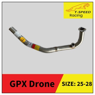 คอท่อ GPX Drone Year 2020 (Sensor) 🔩 Stainless steel แท้ เกรด 304 หนา: 1.2 มิลลิเมตร  Size STD 25-28 m.m. ราคา 700 บาท