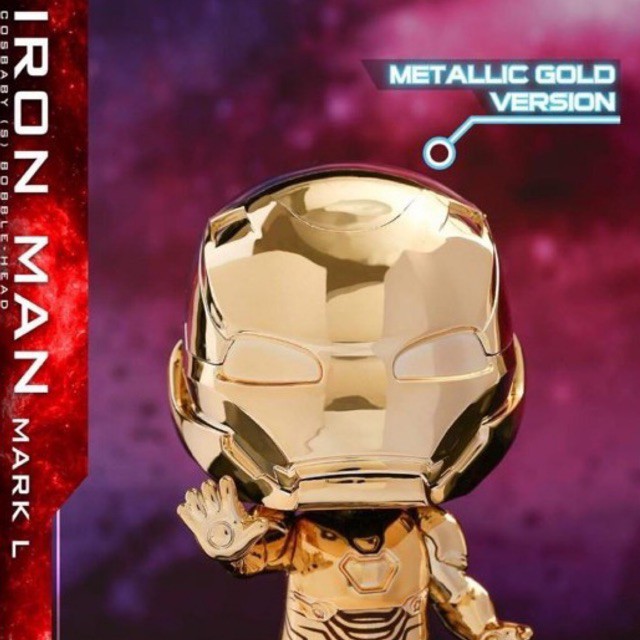 [🌈พร้อมส่ง☀️]Hottoys Cosbaby COSB581 Iron Man Mark L (Metallic Gold Version)